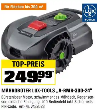 OBI MÄHROBOTER LUX-TOOLS ,,A-RMR-300-24" Angebot