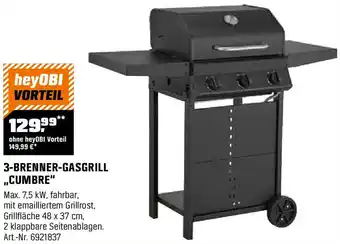 OBI 3-BRENNER-GASGRILL ,,CUMBRE" Angebot