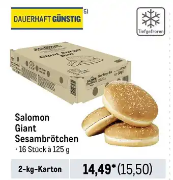 METRO Salomon Giant Sesambrötchen 2-kg-Karton Angebot