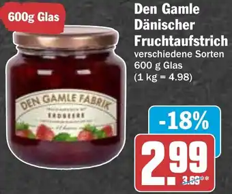 Hit Den Gamle Dänischer Fruchtaufstrich 600 g Glas Angebot