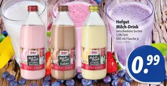 Nah & Frisch Hofgut Milch Drink 500 ml Flasche Angebot