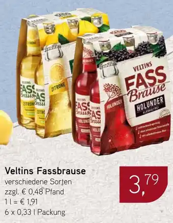 Dornseifer Veltins Fassbrause 6 x 0,33 l Packung Angebot