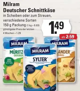 Meyer's Frischemarkt Milram Deutscher Schnittkäse 150g Angebot