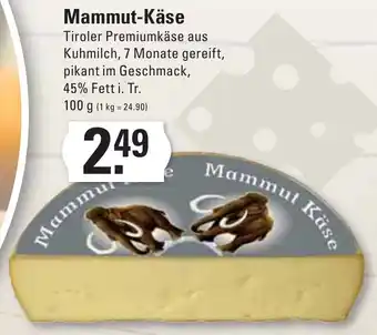 Meyer's Frischemarkt Mammut-Käse Tiroler Premiumkäse 100g Angebot