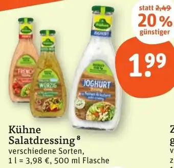 tegut Kühne Salatdressing 500 ml Flasche Angebot