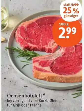 tegut Ochsenkotelett 100 g Angebot