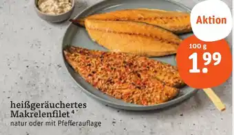 tegut heißgeräuchertes Makrelenfilet 100 g Angebot