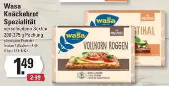 Meyer's Frischemarkt Wasa Knäckebrot Spezialität verschiedene Sorten 200-275 g Packung Angebot