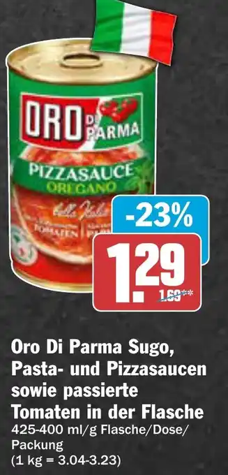 AEZ Oro Di Parma Sugo, Pasta- und Pizzasaucen sowie passierte Tomaten in der Flasche 425-400 ml/g Flasche/Dose/ Packung Angebot