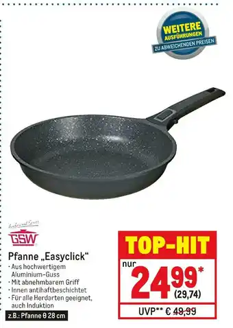 METRO Gsw pfanne „easyclick“ Angebot