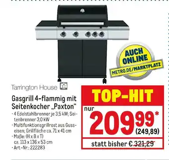 METRO Tarrington house gasgrill 4-flammig mit seitenkocher „paxton“ Angebot