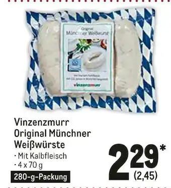 METRO Vinzenzmurr original münchner weißwürste Angebot