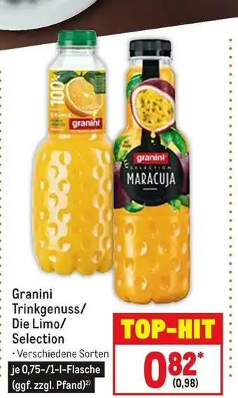 METRO Granini trinkgenuss/die limo/selection fruchtsaft Angebot