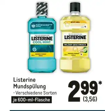 METRO Listerine mundspülung Angebot