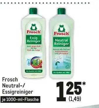 METRO Frosch neutral-/ essigreiniger Angebot