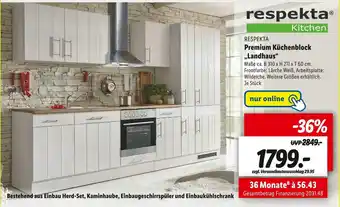 Lidl Respekta premium küchenblock „landhaus“ Angebot