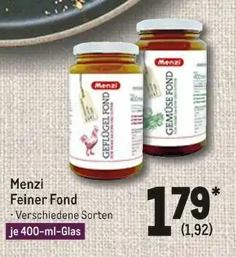 METRO Menzi feiner fond Angebot