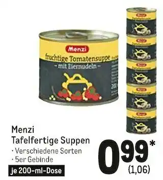 METRO Menzi tafelfertige suppen Angebot