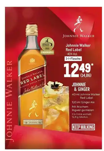 METRO Johnnie walker red label scotch whiskey Angebot