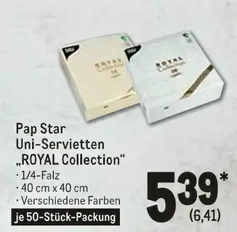 METRO Pap star uni-servietten „royal collection“ Angebot