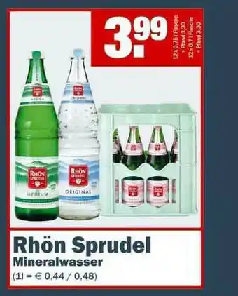 Fränky Getränke Rhön Sprudel Mineralwasser Angebot