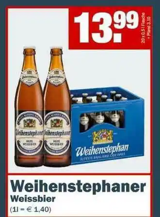 Fränky Getränke Weihenstephaner Weissbier Angebot