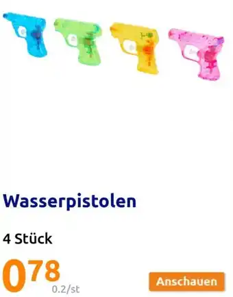 Action Wasserpistolen 4 Stück Angebot