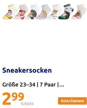 Action Sneakersocken Angebot