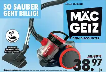 Mäc Geiz Bodenstaubsauger Angebot