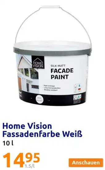 Action Home Vision Fassadenfarbe Weiß 10 L Angebot