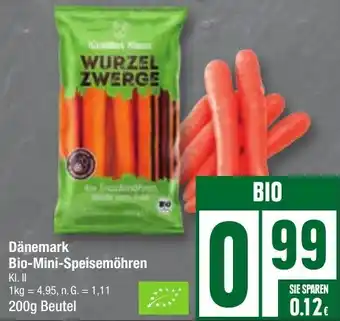 Edeka Dänemark Bio-Mini-Speisemöhren 200g Beutel Angebot