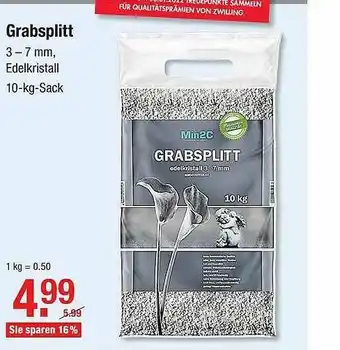 V Baumarkt Grabsplitt Angebot