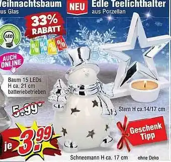 Wiglo Wunderland Weihnachtsbaum Oder Edle Teelichthalter Angebot