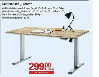 V Baumarkt Schreibtisch „pronto” Angebot