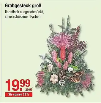 V Baumarkt Grabgesteck Groß Angebot