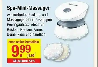 V Baumarkt Spa-mini-massager Beuer Angebot