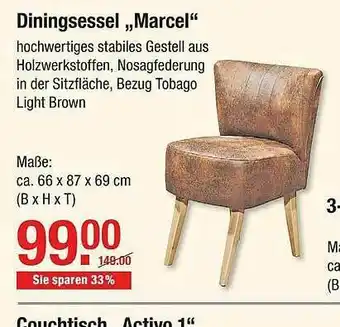 V Baumarkt Diningsessel „marcel” Angebot