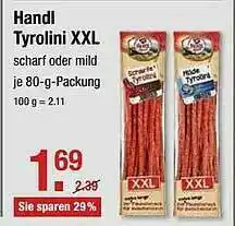 V Markt Handl Tyrolini XXL Angebot