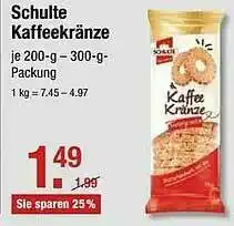 V Markt Schulte Kaffeekränze Angebot