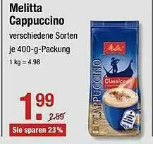 V Markt Melitta Cappuccino Angebot