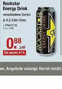 V Markt Rockstar Energy Drink Angebot