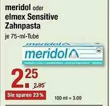 V Markt Meridol Oder Elmex Sensitive Zahnpasta Angebot