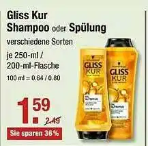 V Markt Gliss Kur Shampoo Oder Spülung Angebot