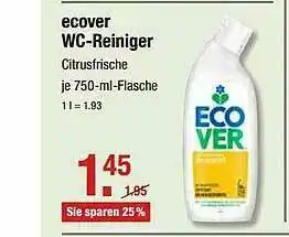 V Markt Ecover Wc-reiniger Angebot