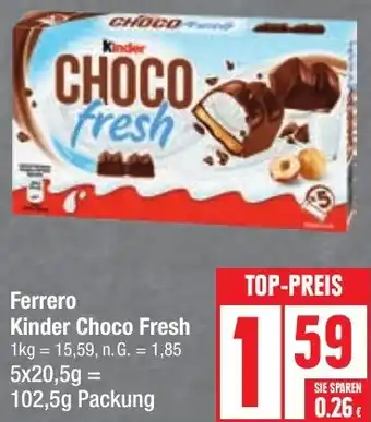 Edeka Ferrero Kinder Choco Fresh 102,5g Packung Angebot