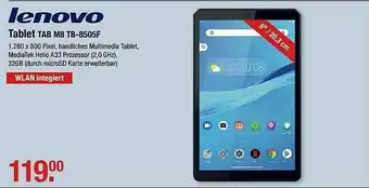 V Markt Lenovo Tablet Tab M8 Tb-8505f Angebot