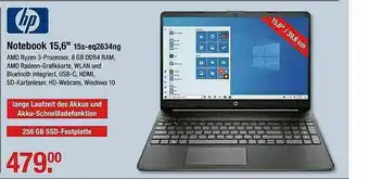 V Markt Hp Notebook 15,6 Angebot