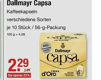 V Markt Dallmayr Capsa Angebot