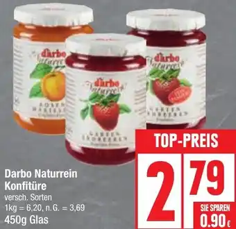 Edeka Darbo Naturrein Konfitüre 450 g Glas Angebot