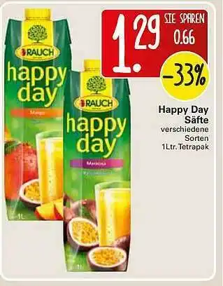 WEZ Happy Day Säfte Angebot